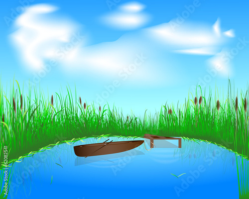 lake and boat