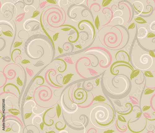 Floral abstract background, seamless