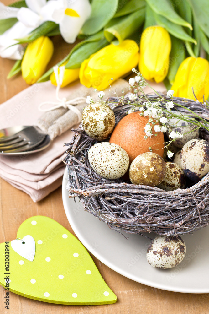 Easter table setting Easter table setting