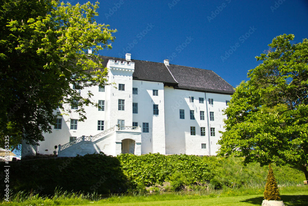 beautiful Castle of Dragsholm, Zeland, Denmark.