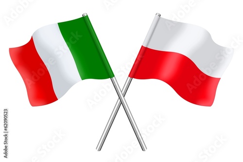 Bandiere: Italia ed Polonia