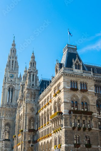 ancient building in the middle of Vienna, Austria