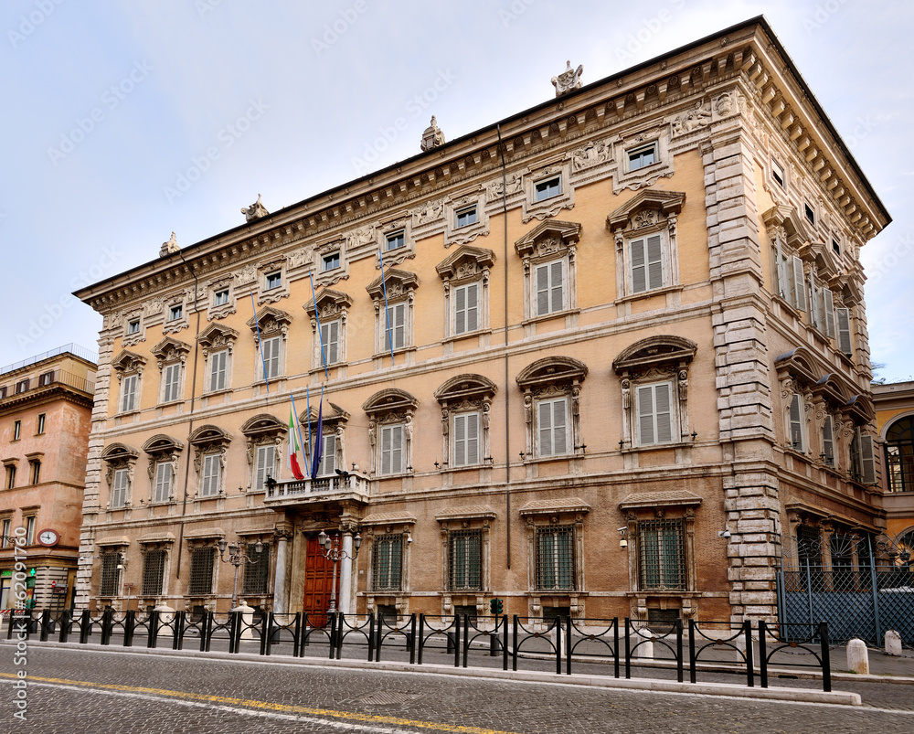 Palazzo Madama, Italian Senate, Rome - obrazy, fototapety, plakaty 