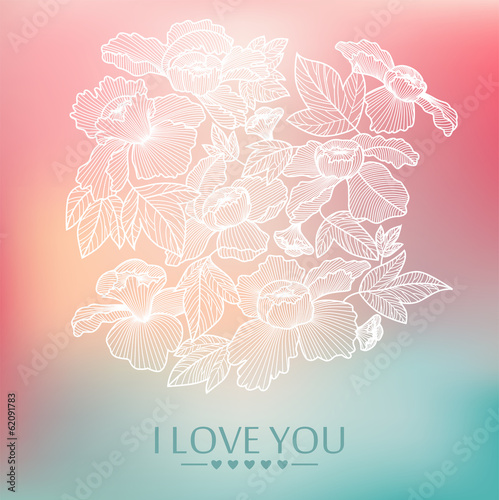 I love you background