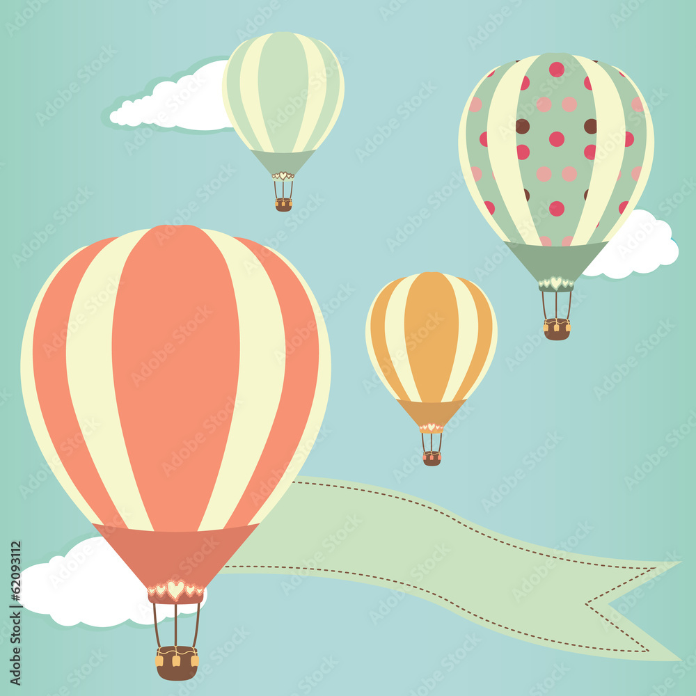 Fototapeta premium Hot air balloons