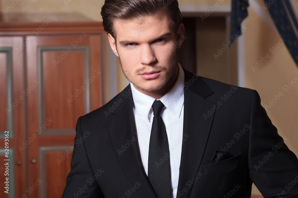 closeup of young business man closeup of young business man