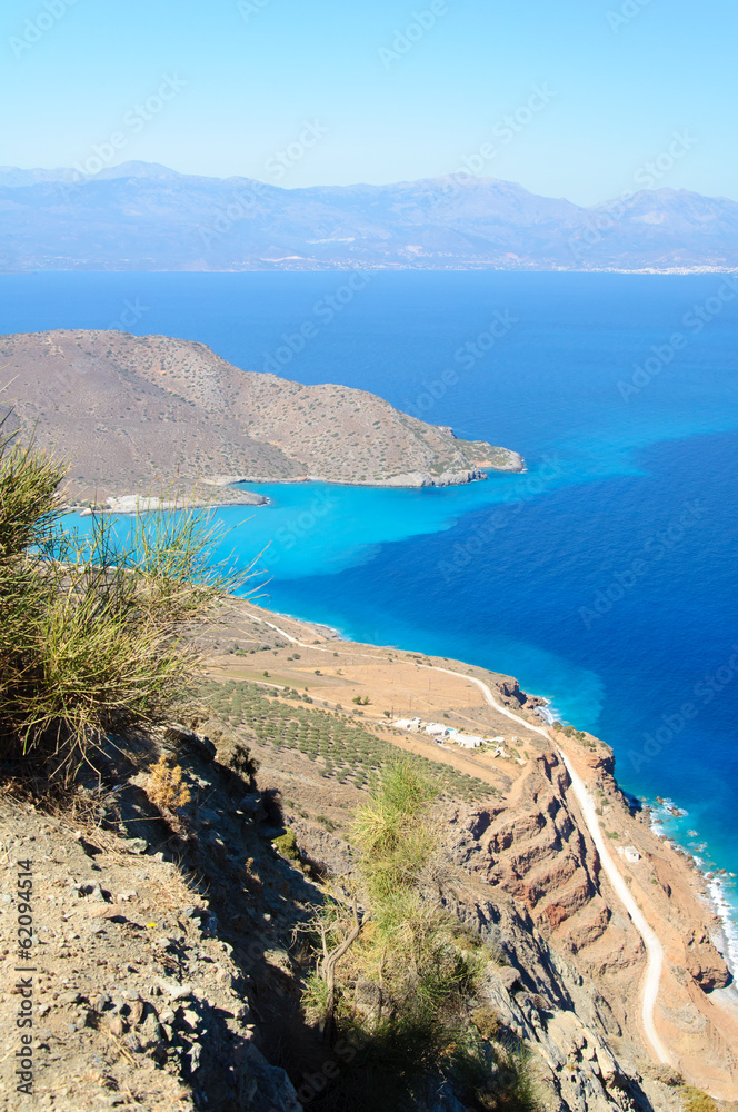 Spectacular scenery from Crete island, Greece