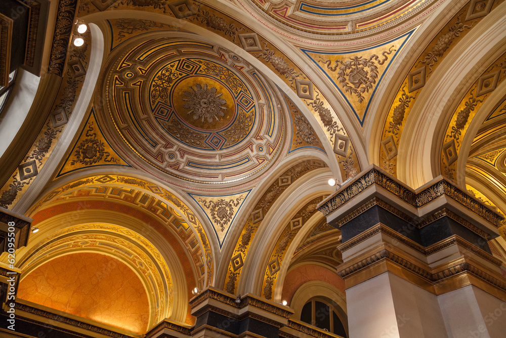 Fototapeta premium Dome in the Wiener Musikverein.