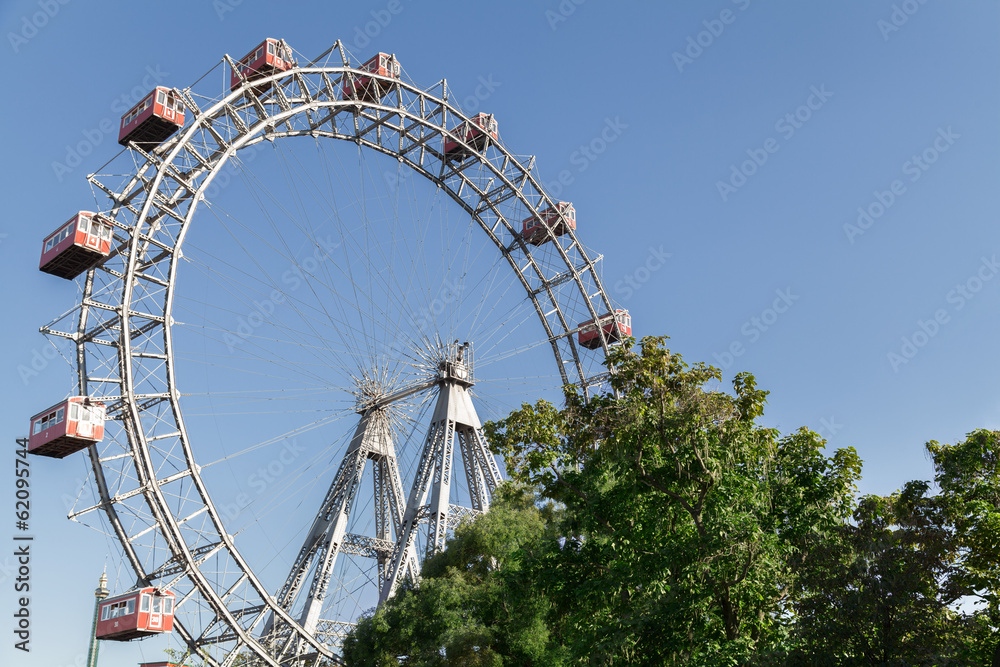 Fototapeta premium Ferris Wheel in Vienna, Austria.