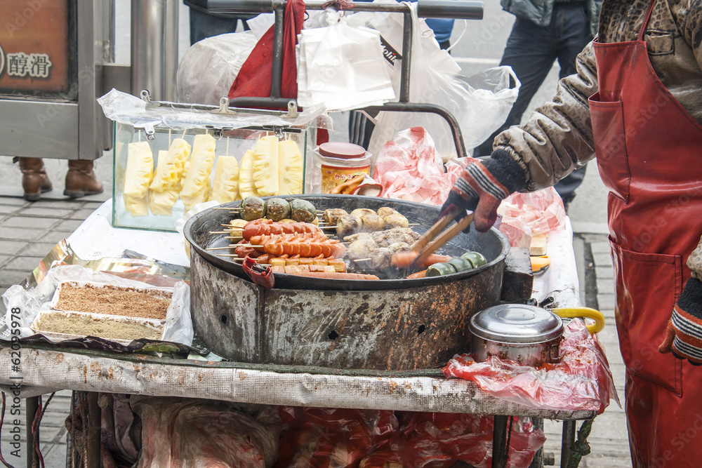 Fototapeta premium Street food in Shenyang China