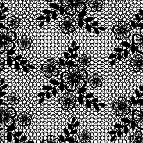 Seamless lace pattern