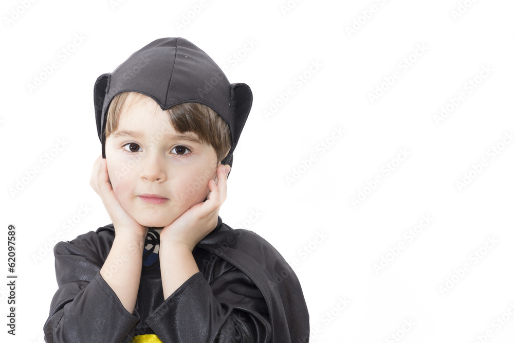 Boy with carnival costume . Little batman. Boy with carnival costume . Little batman.
