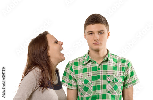 Young woman laughing at her own joke
