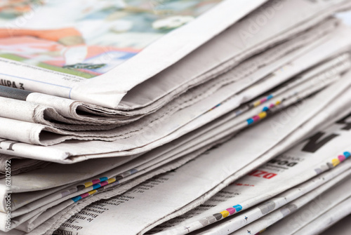 Pile of newspapers
