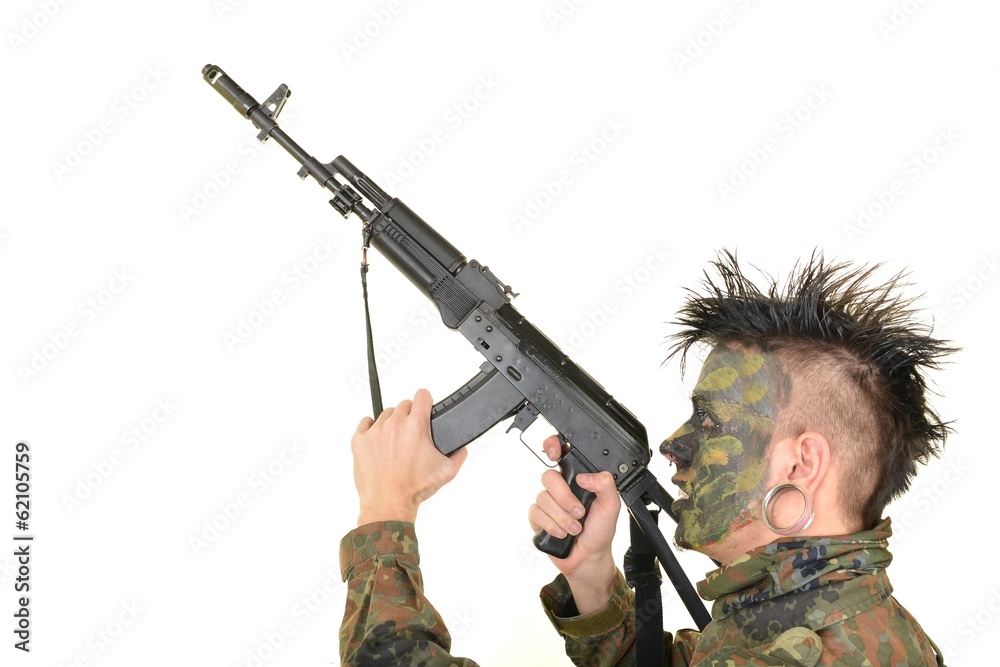 Portrait de jeune soldat Portrait de jeune soldat