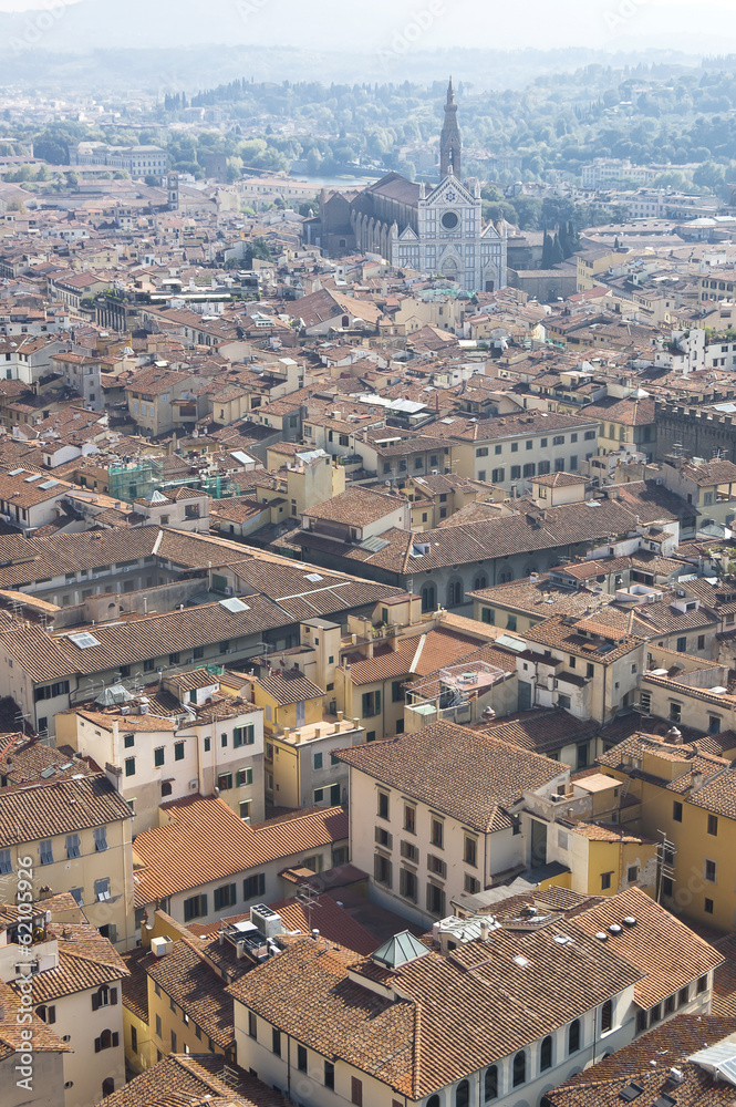 View of the city of Florence panorama, Tuscany, Italy.