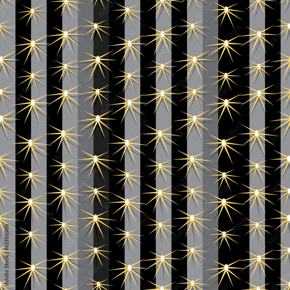 Cactus plants texture seamless pattern background