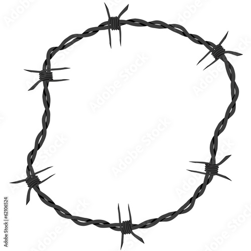 Barbed wire. Vector