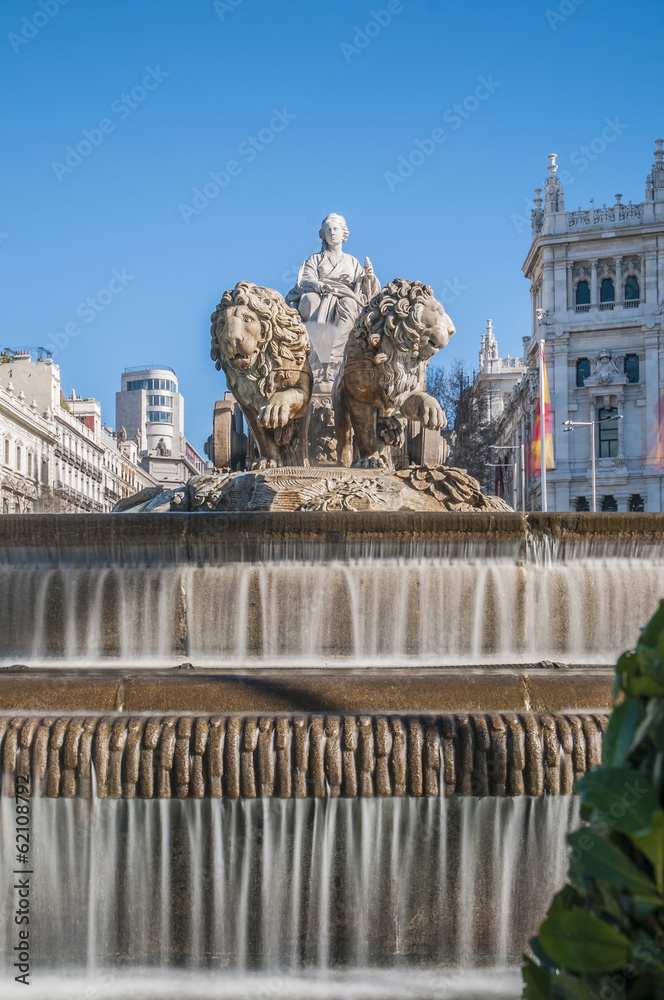 Fototapeta The fountain of Cibeles in Madrid, Spain.
