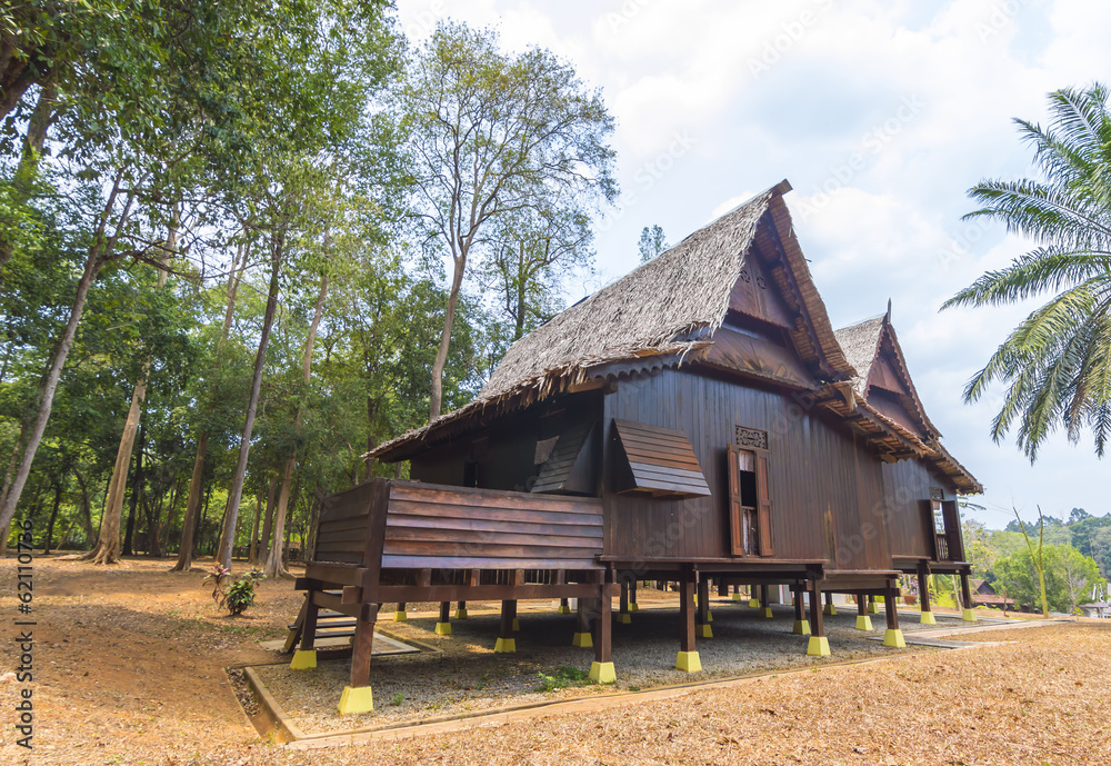 Traditional malay wooden house Traditional malay wooden house