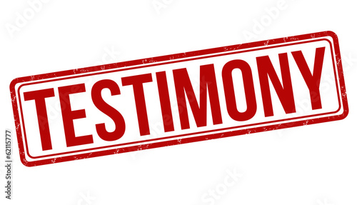 Testimony stamp