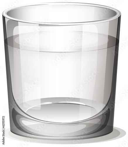 A clear glass