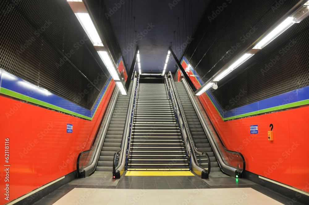 Obraz premium Subway station in Madrid, Spain