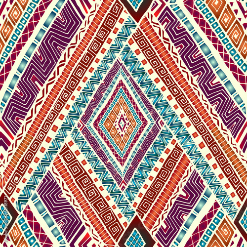 Seamless pattern with geometric elements.