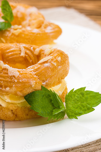 donuts on white plate