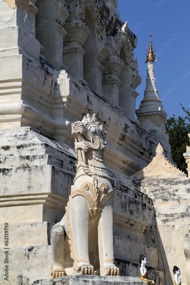 the sculpture in a temple in chiang mai,thailand the sculpture in a temple in chiang mai,thailand