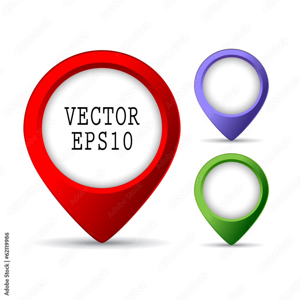 Vector map markers