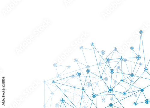 abstract background with blue dots and net vector