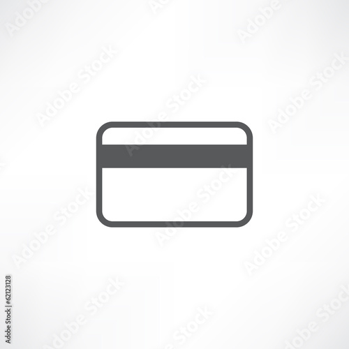 White credit card icon