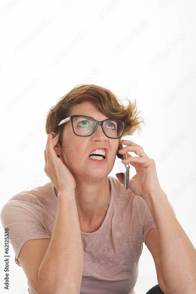 frustrated woman using smart cell phone, frustrated woman using smart cell phone,