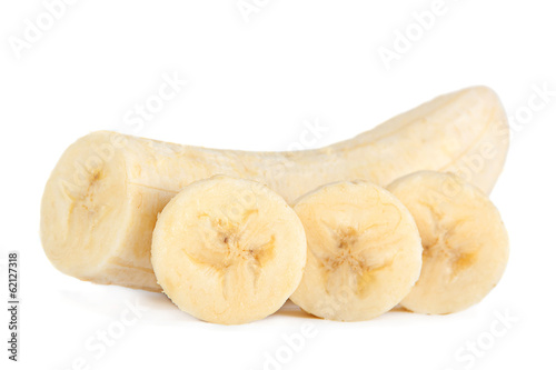 Banana slice closeup