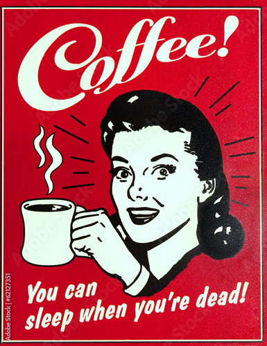 Old-fashioned cafe sign