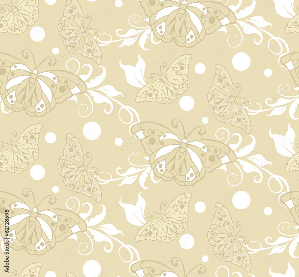 vector. floral background. seamless pattern. wallpaper