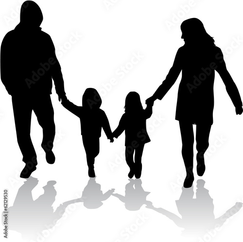 Family silhouettes