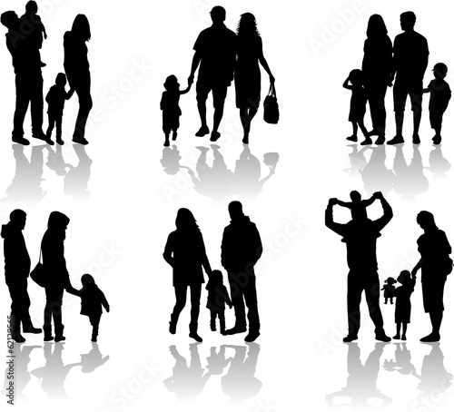 Family silhouettes