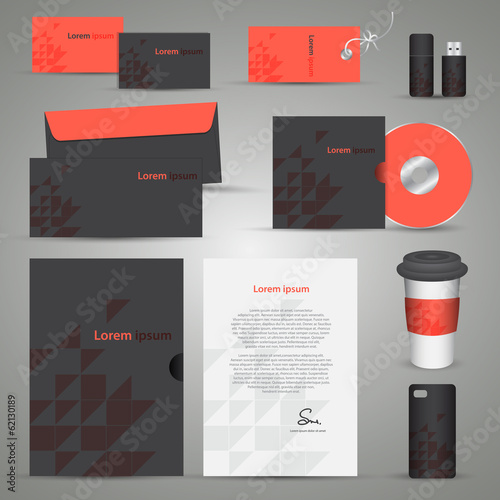 Stationery template design
