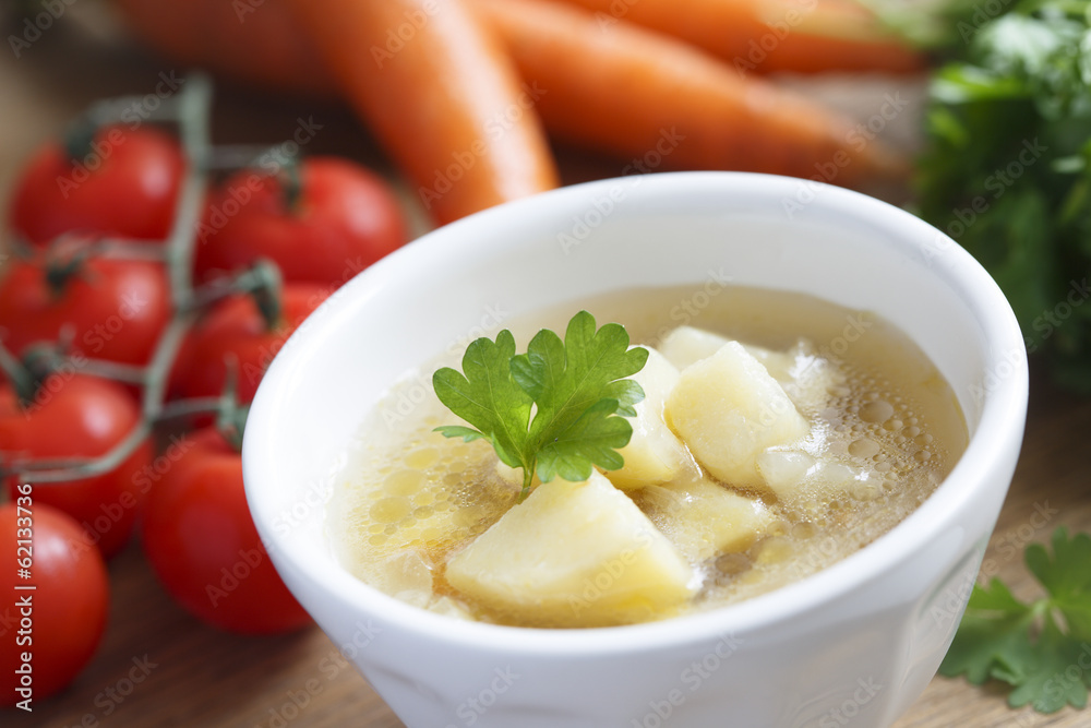 Fototapeta premium Vegetable soup