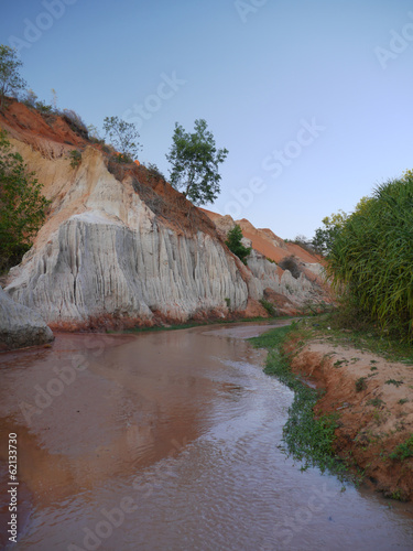 Red sand, river, Ham Tien, Vietnam
