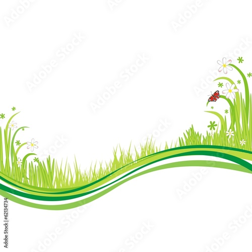 Naturhintergrund mit grünem Gras