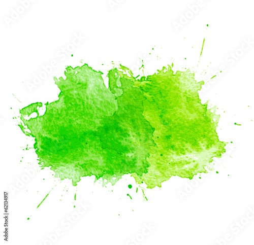 Blue Watercolor splatters. Vector