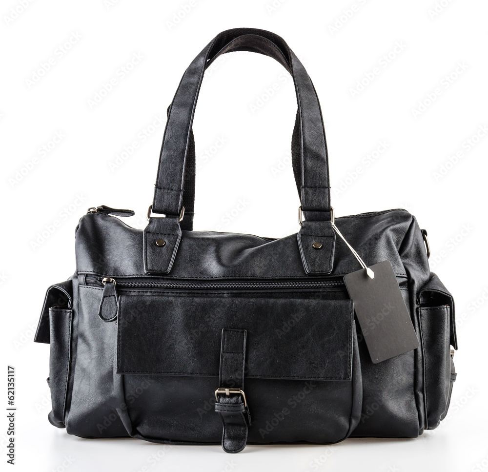 Leather bag isolated on white background Leather bag isolated on white background
