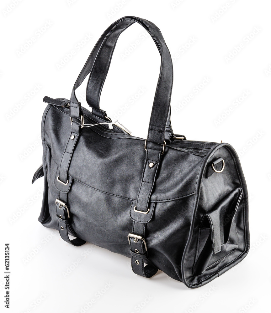 Leather bag isolated on white background Leather bag isolated on white background