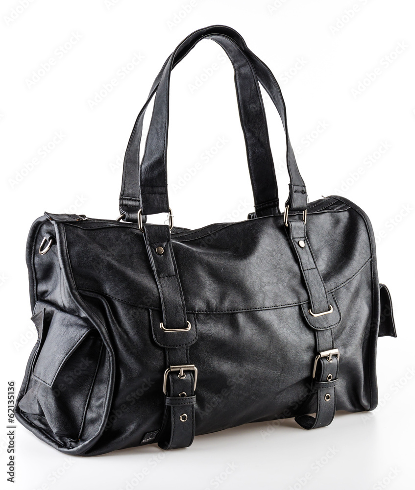 Leather bag isolated on white background Leather bag isolated on white background