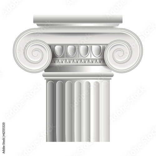 Roman or greek column vector illustration