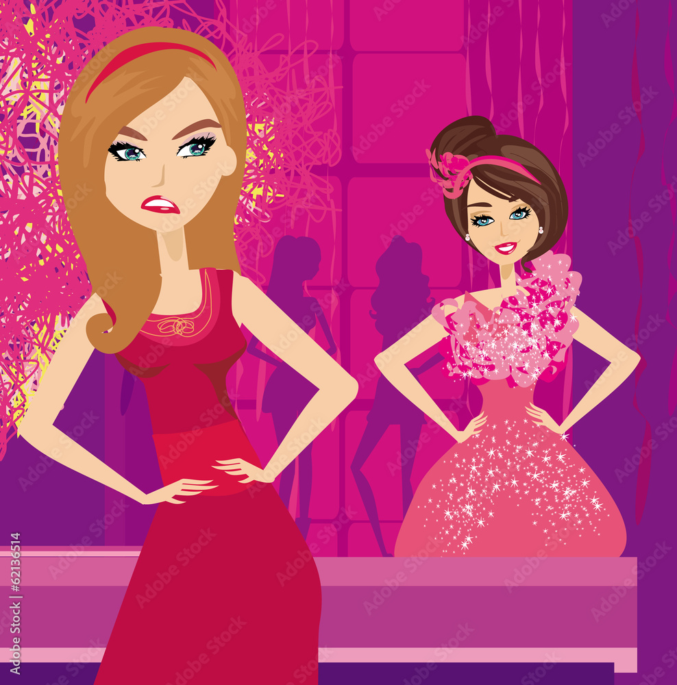 girl jealous of the beautiful dresses girl jealous of the beautiful dresses
