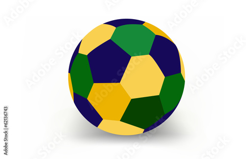 Soccer ball of Brazil 2014  vector